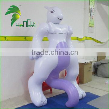 2016 Hongyi Latest Giant Inflatable Cartoon Mewtwo Cat / Inflatable Sexy Toys For Sale