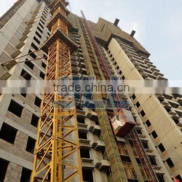 Zhengzhou Sincola High quality SC100 1 ton double cages construction mini hoist cranes For sale