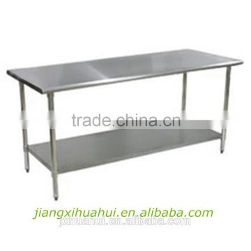 round foots stainless steel kitchen working table