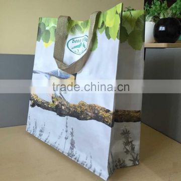 PP Woven Shopping Bag with bottom Individual sewed