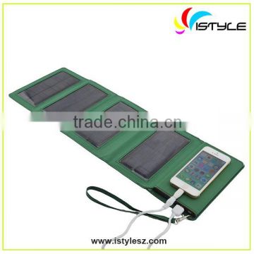 Solar phone charger travel foldable solar storage power 8000mAh