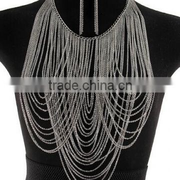 Newest triangle jewelry manufacturer china cross body chain
