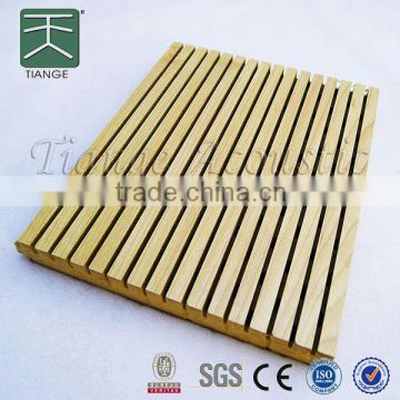 light weight quick installation grooved acoustical panel 12mm from manufacturer of Tiange Foshan