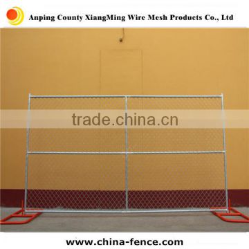 cheap USA standard chain link barrier fence / temporary chain link fence panels with cross bracing for America