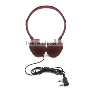2014 A1 plug aviation headset, disposable earphone for airplane