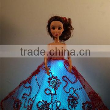 Red LED Barbie Dolls for Party Decoration / Wedding Cake Decoration Toys