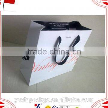 customer custom logo print gift handbag from alibaba