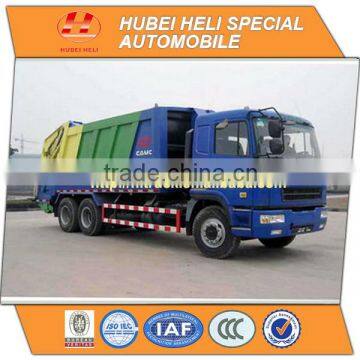 CAMC 6x4 20 m3 heavy duty refuse compactor WEICHAI Diesel Engine WP10.270N 270hp
