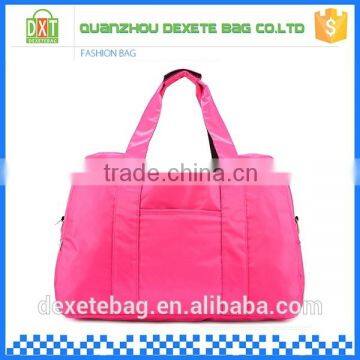 Polyester multifunction shoulder tote pink baby diapers bag