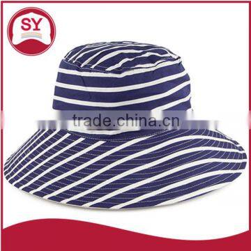 wholesale stripe custom bucket hat