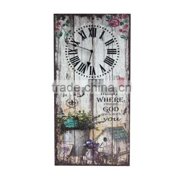 Wholesale Wooden Wall Clock With Vintage Design