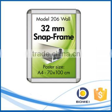 Hanging 32mm aluminum frame snap frame, customized poster frame