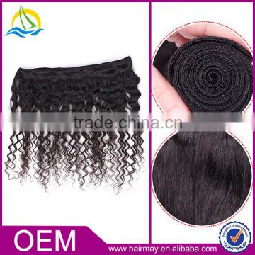 China OEM full cuticle afro kinky human hair weave