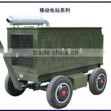 Portable & silent diesel generator set