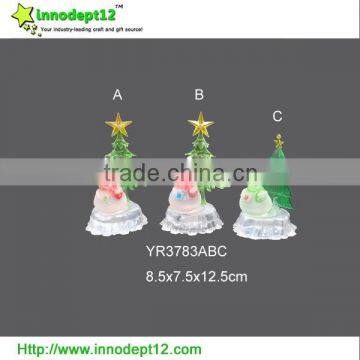 Acrylic artificial Christmas tree decoration with led color changing light