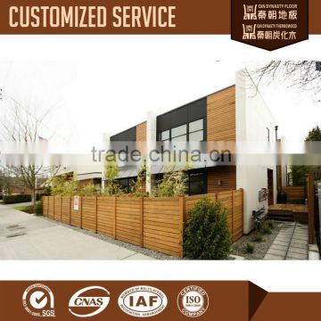thermo treated wood fence