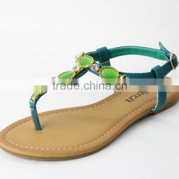 Best selling wholesales women fashion fancy flat sandals