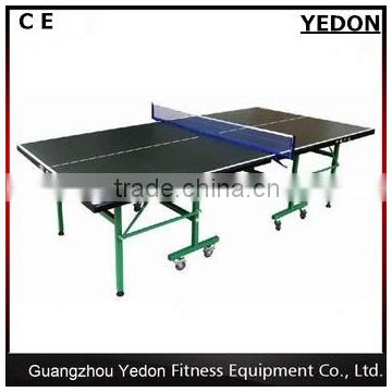 Movable folded portable table tennis table