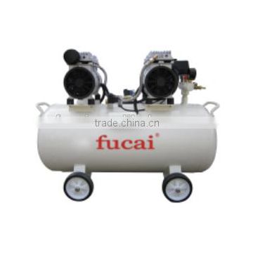FUCAI brand F series Model FC1100x2 1.5x2HP low noise quality assured oil free and silent air compressor.