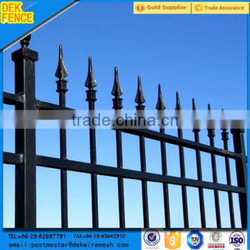 Cast aluminum metal fence black composite picket fencing