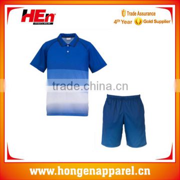 Wholesale mens fitness tennis wear breathable custom/active tennis sports wear