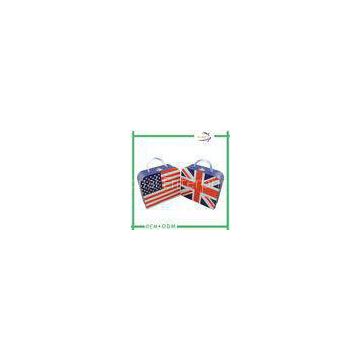 Paper Suitcase Candle Box Packaging With UK National Flag , Packaging For Candles