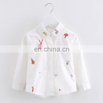 Latest 1-6 years old baby girl shirt garments boutique clothes cotton children garments for wholesale