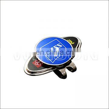 Iron golf hat clip with colors enamel