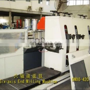 curtain wall aluminum 6 axis end face milling machine
