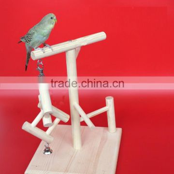 Wooden parrot standing frame, wood parrot training shelf