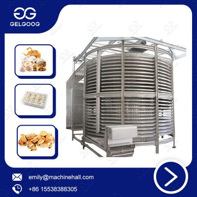 Iqf Tunnel Freezer For Meat/ Fish/ Fruit  Iqf Tunnel Belt Freezing Machine  Iqf Frozen Green Peas Production Line