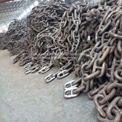 China Supplier 95MM Marine Grade U3 Stud Link Anchor Chain In Stock