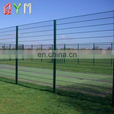 High Security Powder Coated Metal Double Wire Mesh Fence Panel