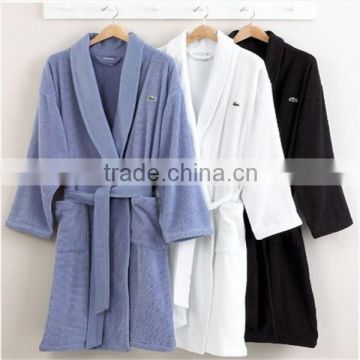 2016 New Custom Cotton Poly Unisex Terry Bath Robe