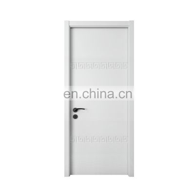 Top Quality Modern White MDF Door Interior Door Flush Series Wood Veneer MDF Door