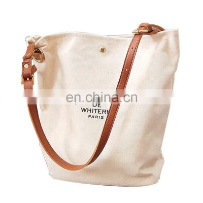 Extra Heavy Large Small Size Personalized Custom Logo Canvas Tote Cotton Canvas Blank Shopping Bag For Grocery