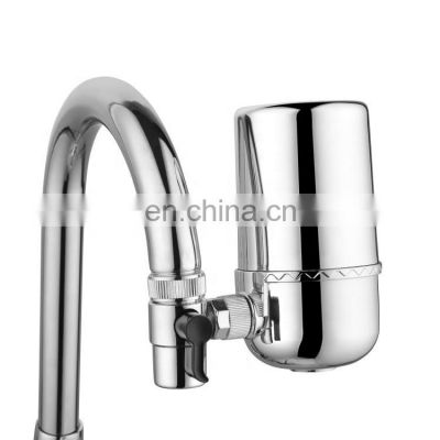 chrome plated ceramic kitchen faucet mounted tap water filter purifier faucet water filter