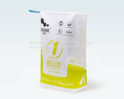 Custom 20kg PP woven bag 20kg waterproof tile adhesive wallputty empty bags with valve