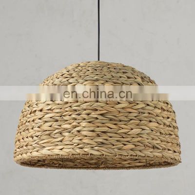 Handmade Organic Water Hyacinth Lamp Shades Woven 100% nature Pendant lights Lampshade Vietnam Manufacturer Cheap WHolesale