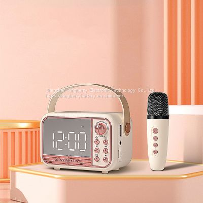 Home mini retro Bluetooth speaker with microphone