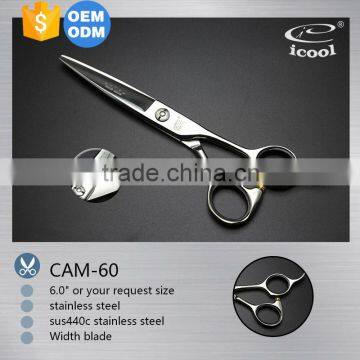 ICOOL CAM-60 high quality width blade hair dresser scissors