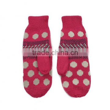 supply fashion cute knitted kids gloves at competitive price