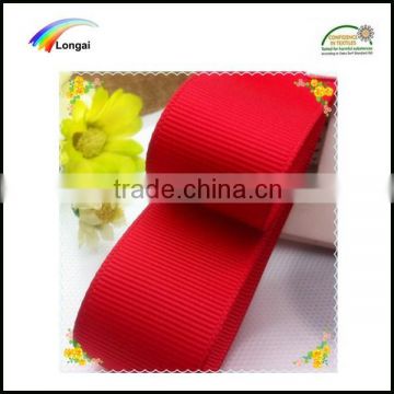 100% polyester decorative wholesale grosgrain red ribbon