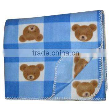 printed bear Baby fleece Blanket