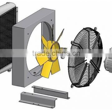 hydraulic oil cooler with 24v fan