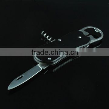 82MM Closed Stainless Steel Blade Multi Function Knife with Corkscrew