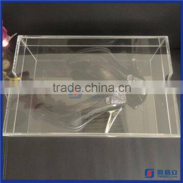 2016 Hot SAle!! fashion custom clear shoe boxes acrylic sneaker box