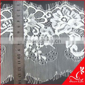 cheerslife nylon eyelash lace for wedding dress manufacture