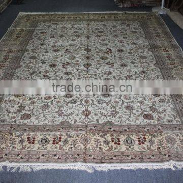 chinese light bright color handamde silk persian iranian carpets