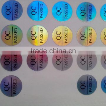 2016 new product colorful printing high temperature label made in China